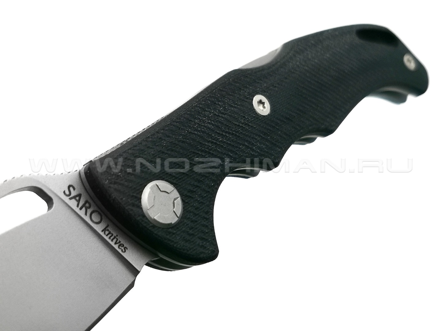 Saro нож Кайман EVO сталь K110, рукоять G10 black
