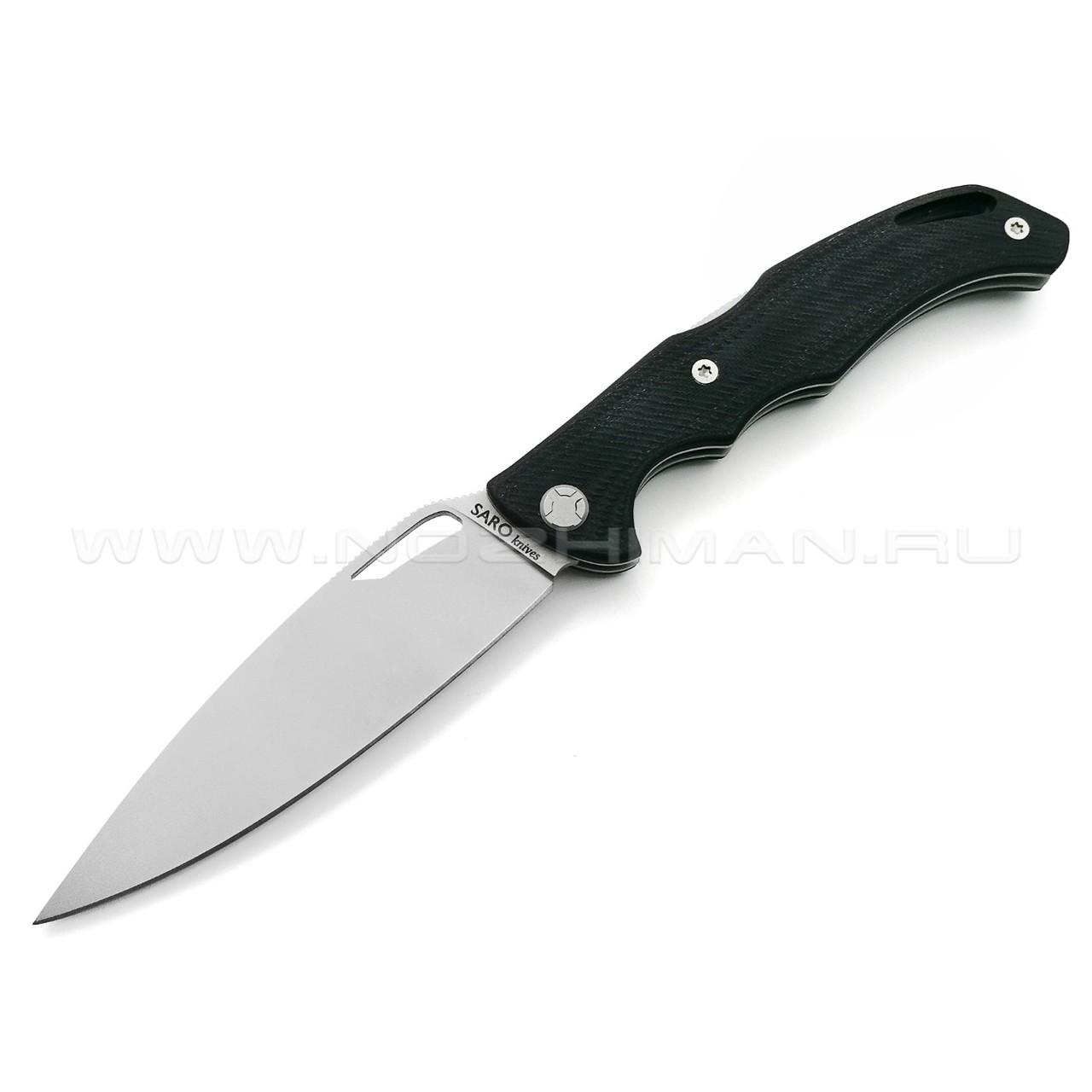 Saro нож Кайман EVO сталь K110, рукоять G10 black