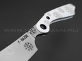 Brutalica нож-бритва F-Razor Snow, сталь X50CrMov15, рукоять Kydex white