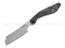 Brutalica нож-бритва F-Razor, сталь X50CrMov15 stonewash, рукоять Kydex black
