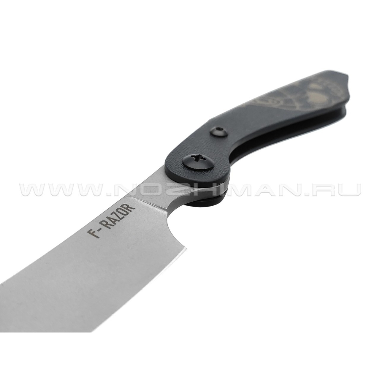 Brutalica нож-бритва F-Razor, сталь X50CrMov15 стоунвош, рукоять Kydex black