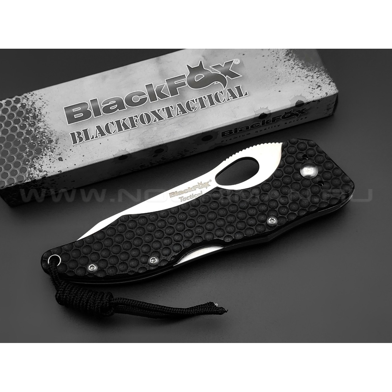 Нож Black Fox BF-105 сталь 440, рукоять G10 black