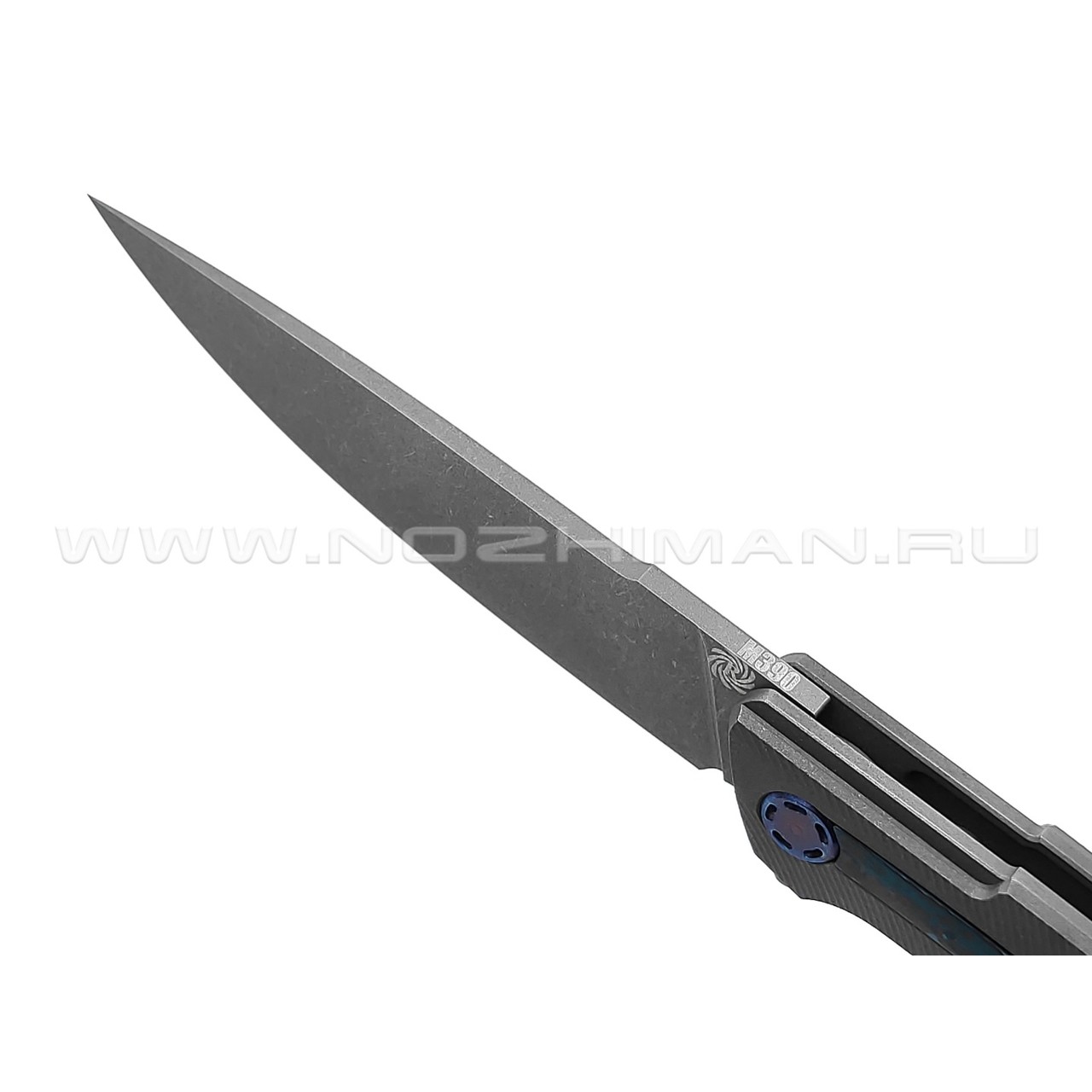 Neyris Knives нож Коут сталь M390, рукоять титан, карбон arctic storm