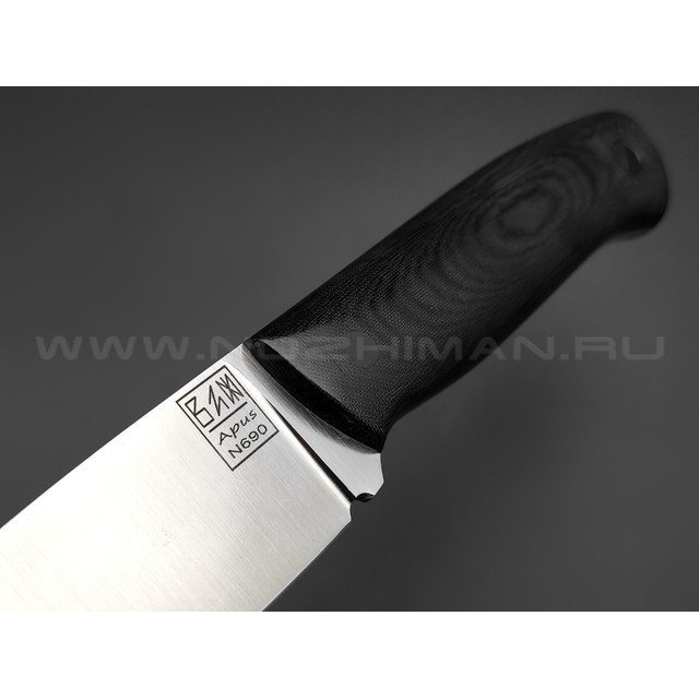ZH Knives нож F5 сталь N690 satin, рукоять Micarta black