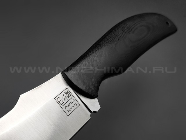 ZH Knives нож Palmistry увеличенный, сталь K110 satin, рукоять Micarta black