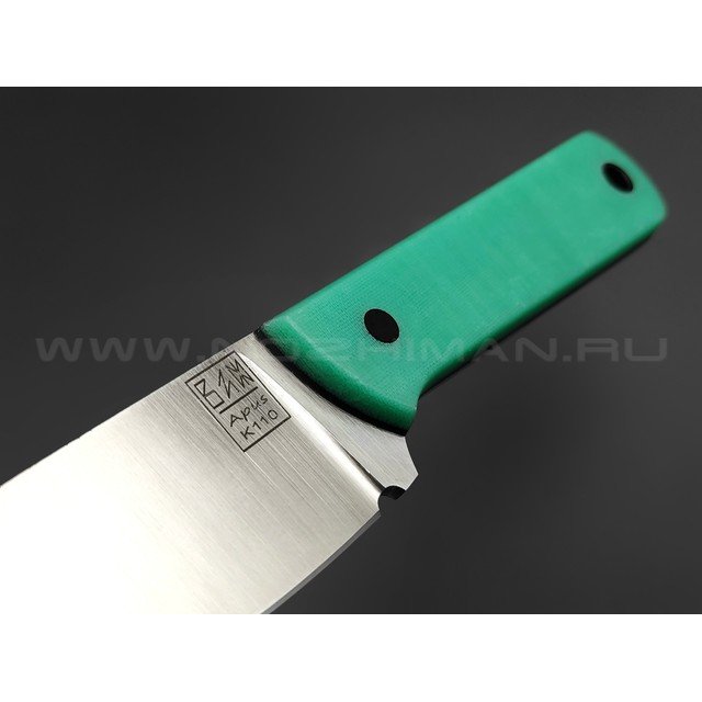 ZH Knives нож Skinner сталь K110, рукоять Micarta mint