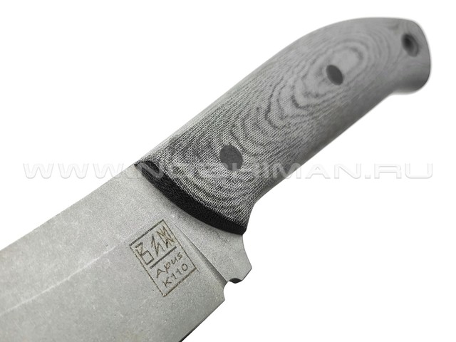 ZH Knives нож Ctrl+Z сталь K110 stonewash, рукоять Micarta