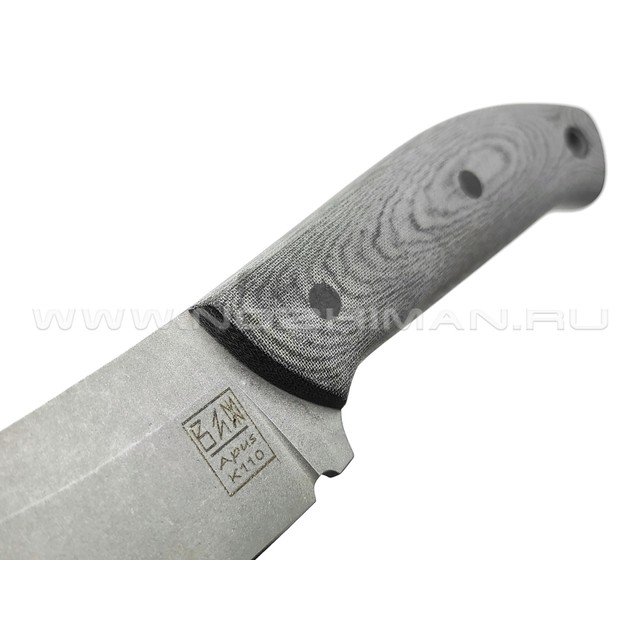 ZH Knives нож Ctrl+Z сталь K110 стоунвош, рукоять Micarta