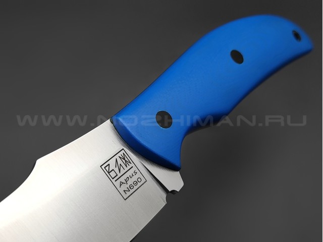 ZH Knives нож Palmistry сталь N690 satin, рукоять G10 blue