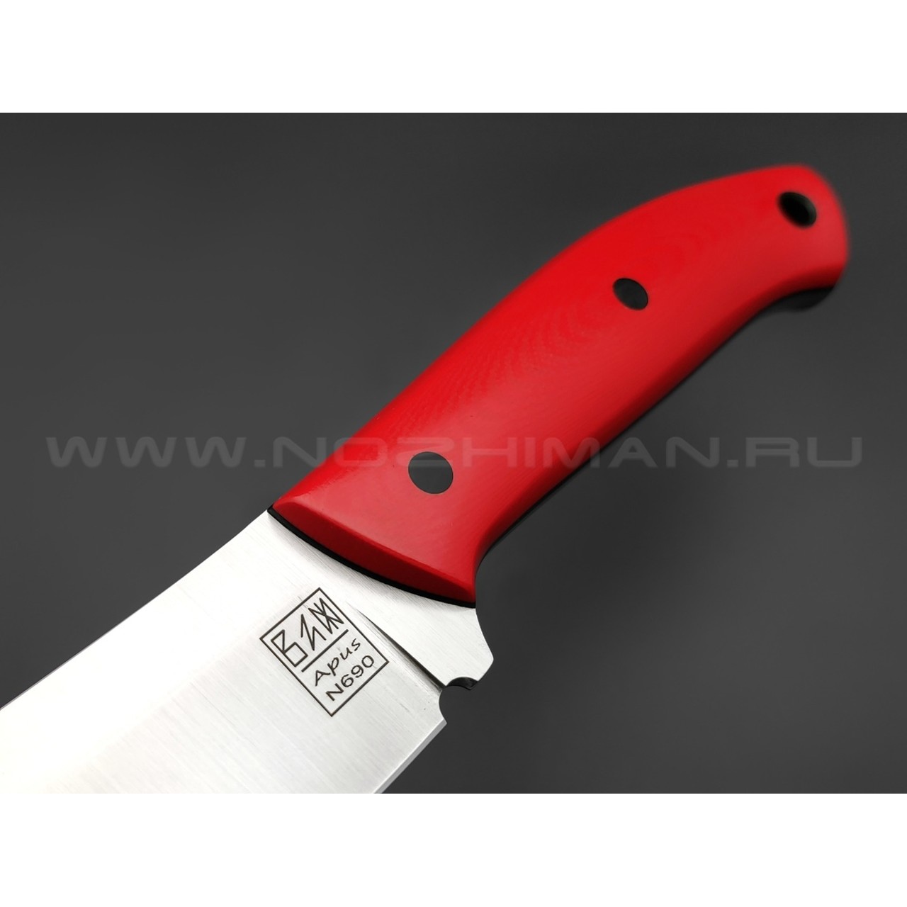 ZH Knives нож Ctrl+Z увеличенный, сталь N690 satin, рукоять G10 red