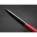 ZH Knives нож Ctrl+Z увеличенный, сталь N690 satin, рукоять G10 red