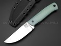 ZH Knives нож F5 сталь N690 satin, рукоять G10 clear