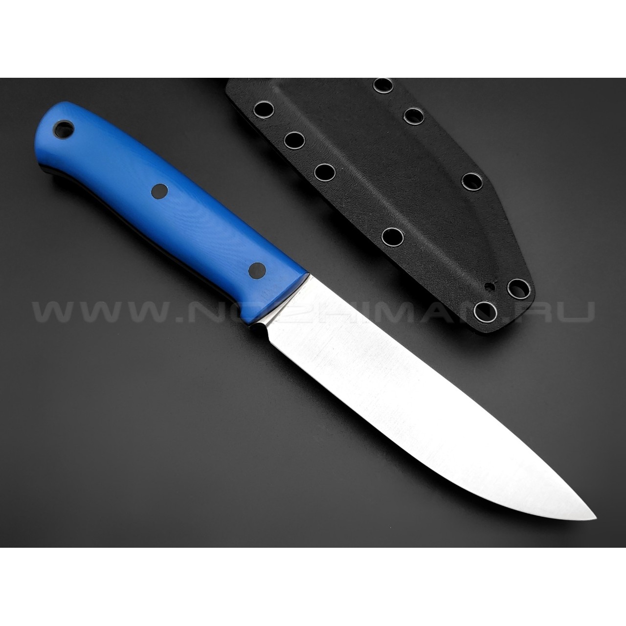 ZH Knives нож Bullet сталь K110 satin, рукоять G10 blue
