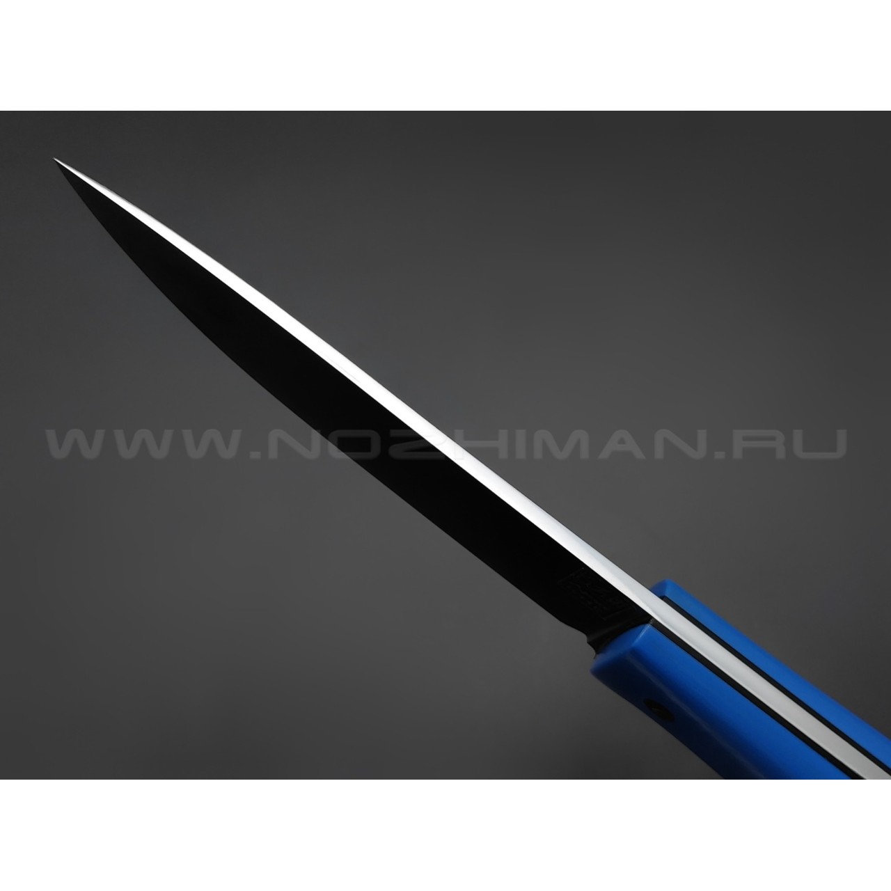 ZH Knives нож Bullet сталь K110 satin, рукоять G10 blue