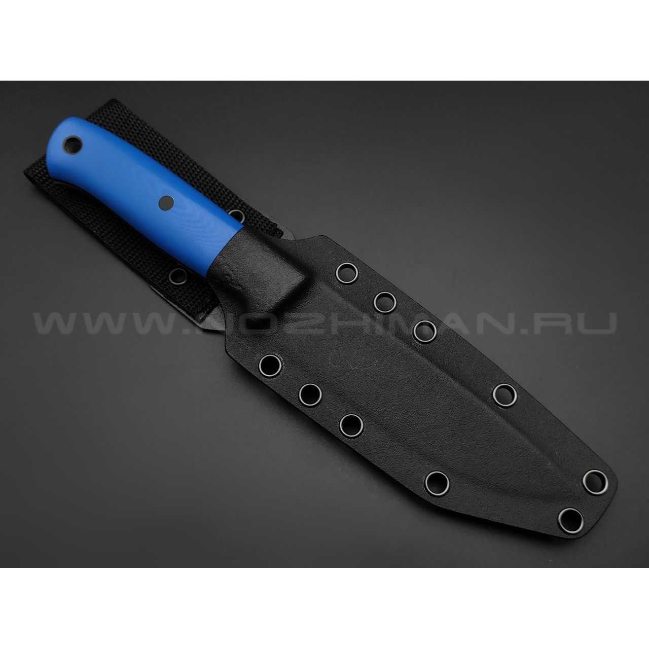 ZH Knives нож Bullet сталь K110 satin, рукоять G10 blue