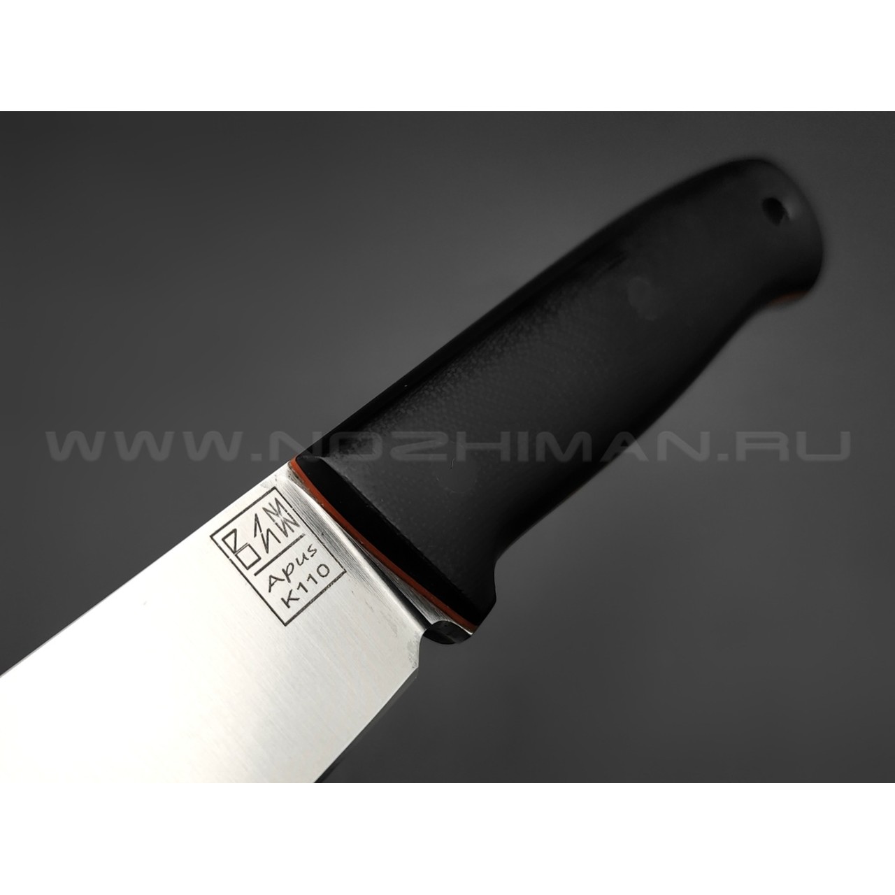 ZH Knives нож Bullet сталь K110 satin, рукоять G10 black