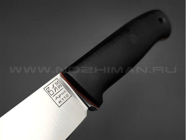 ZH Knives нож Bullet сталь K110 satin, рукоять G10 black