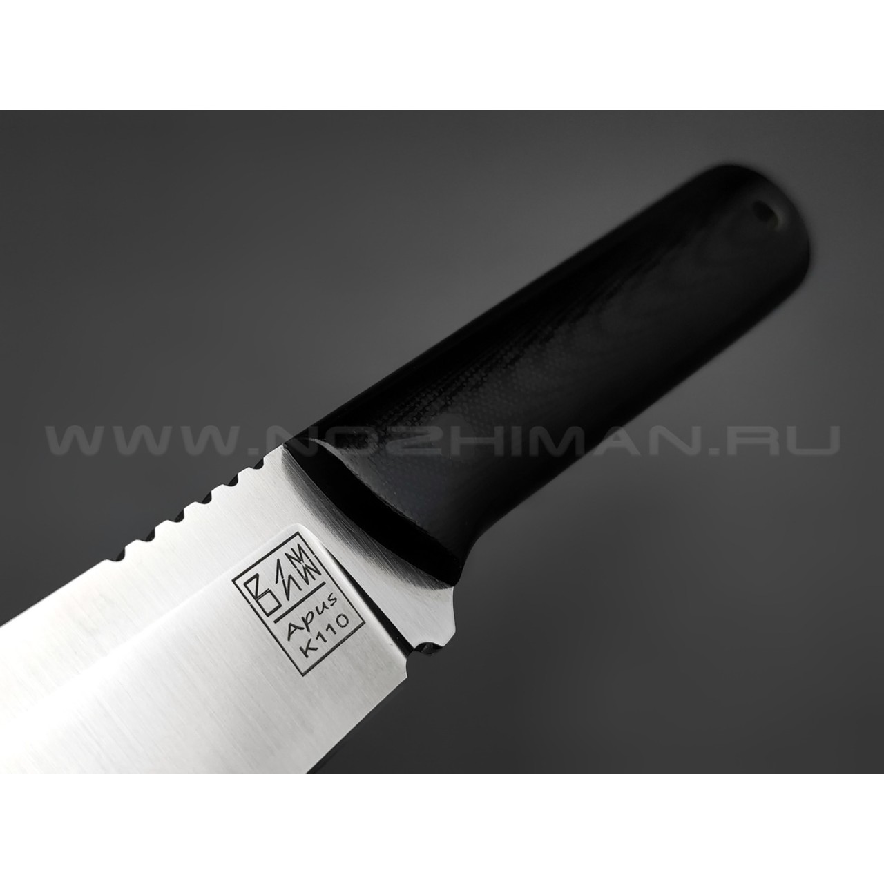 ZH Knives нож Bowie сталь K110 satin, рукоять G10 black