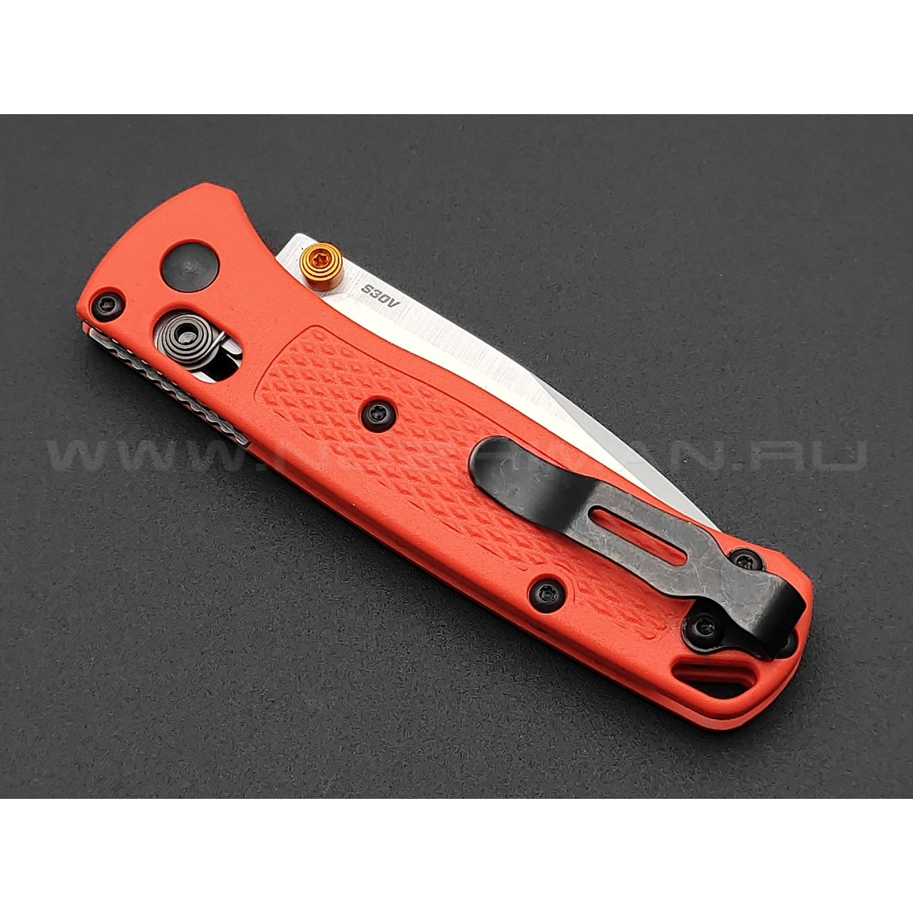 Нож Benchmade 533 Mini Bugout сталь CPM S30V, рукоять GFN orange