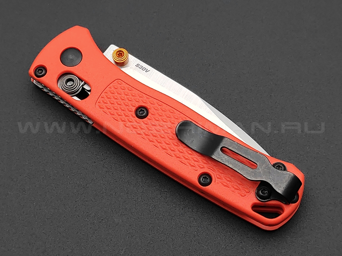 Нож Benchmade 533 Mini Bugout сталь CPM S30V, рукоять GFN orange