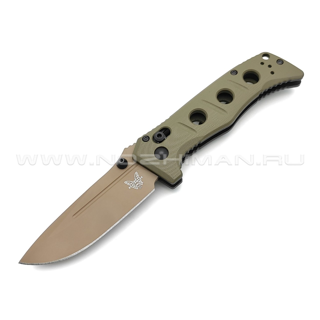 Нож Benchmade 273FE-2 Mini Adamas сталь CPM Cruwear, рукоять G10 tan