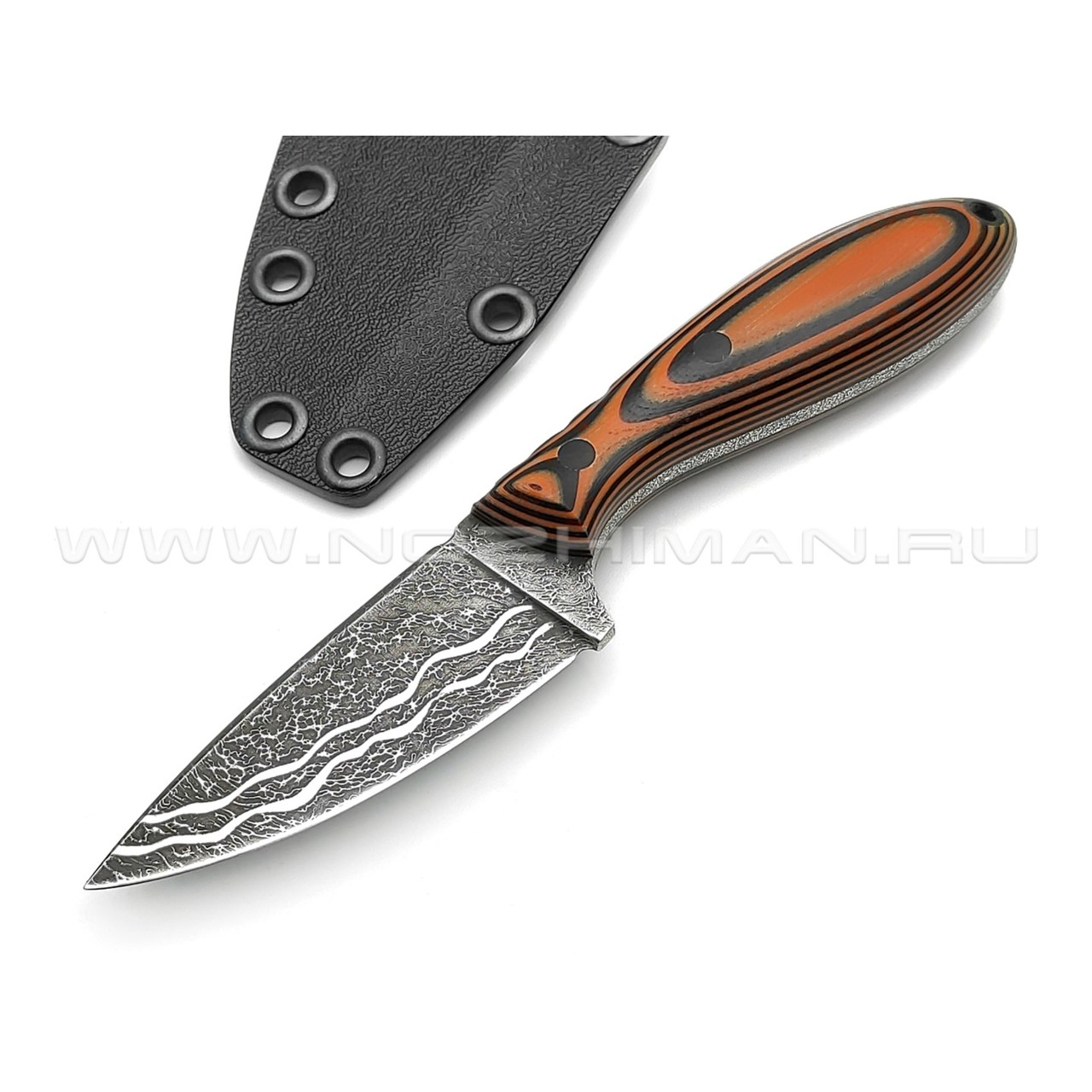 Волчий Век нож МасичЬка Мод. сталь Niolox WA, рукоять G10 black & red