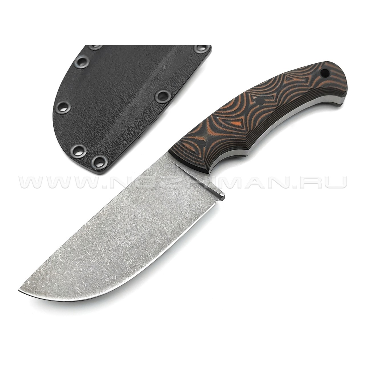 Волчий Век нож Шихан сталь PGK WA, рукоять G10 black & brown