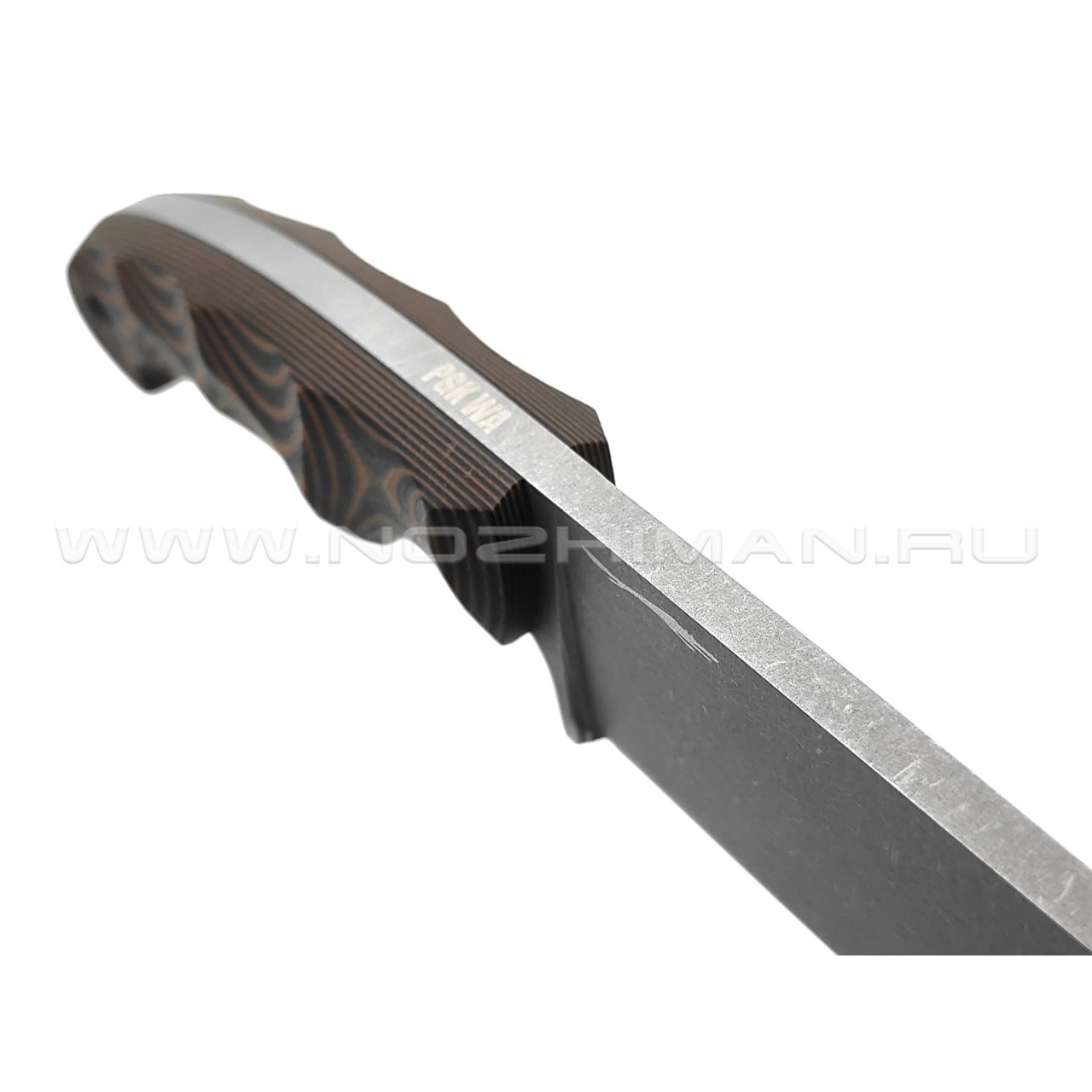 Волчий Век нож Шихан сталь PGK WA, рукоять G10 black & brown