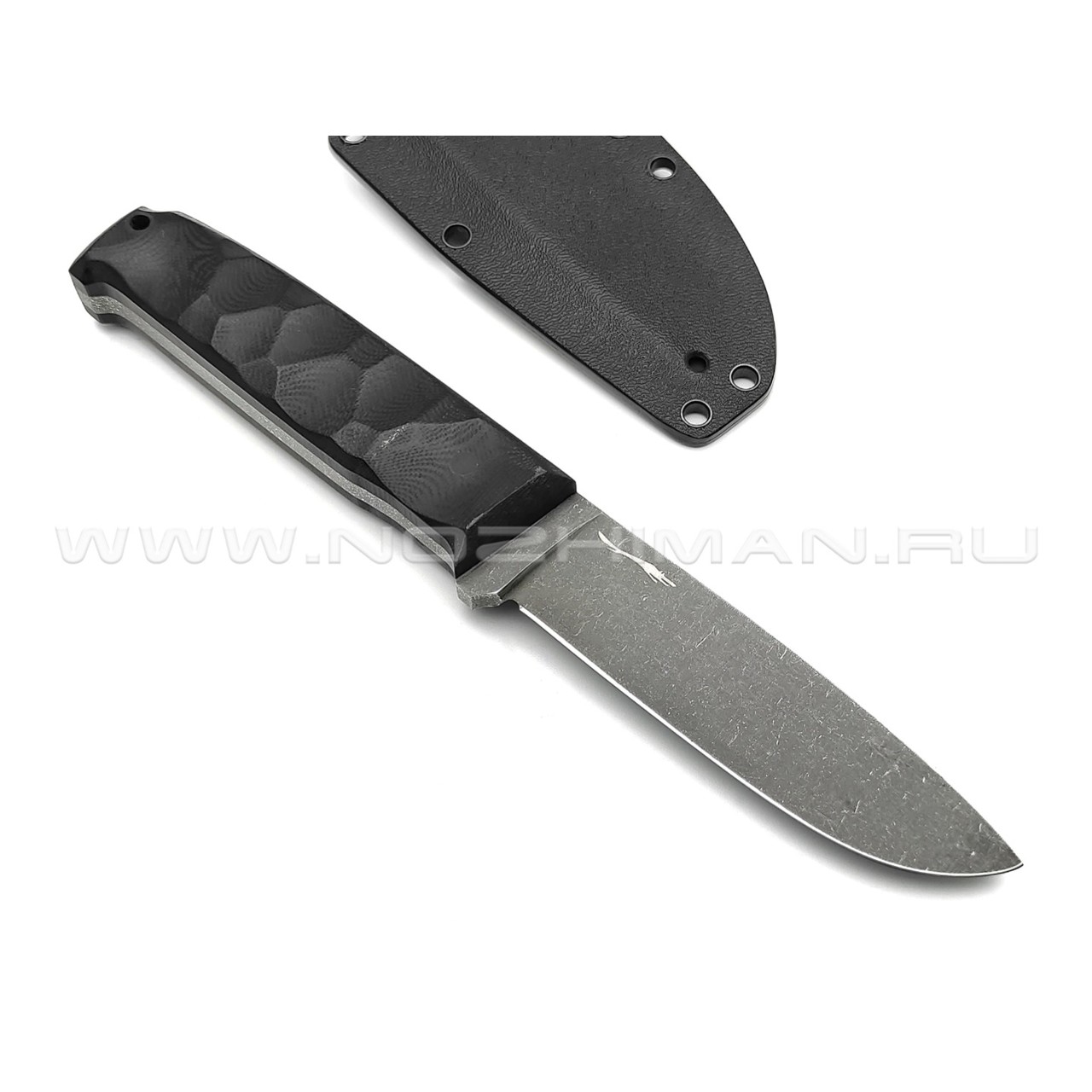 Волчий Век нож Wolfkniven сталь PGK WA блэквош, рукоять G10 black