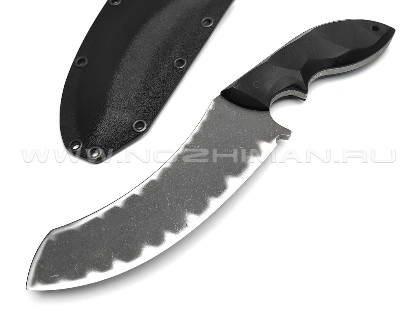 Волчий Век нож Кондрат 16 сталь PGK WA blackwash, рукоять G10 black