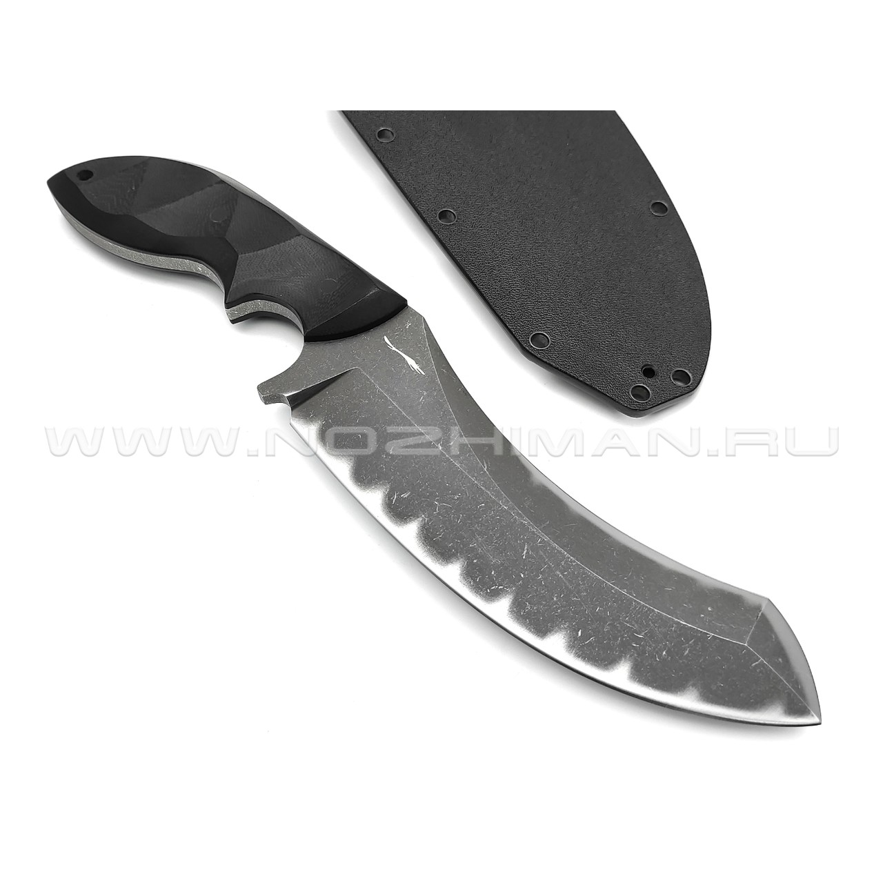 Волчий Век нож Кондрат 16 сталь PGK WA блэквош, рукоять G10 black