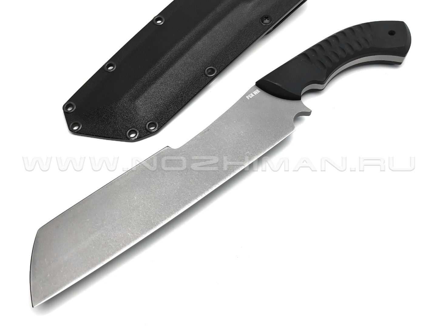 Волчий Век нож Карачун Brutal Edition сталь PGK WA stonewash, рукоять G10 black