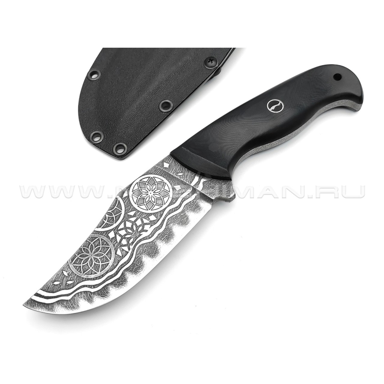 Волчий Век нож Бхадж сталь PGK WA, рукоять G10 black
