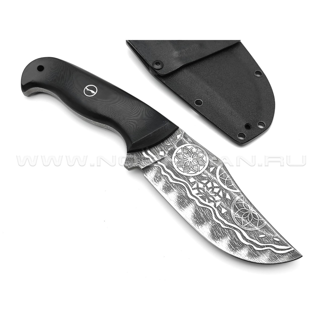 Волчий Век нож Бхадж сталь PGK WA, рукоять G10 black