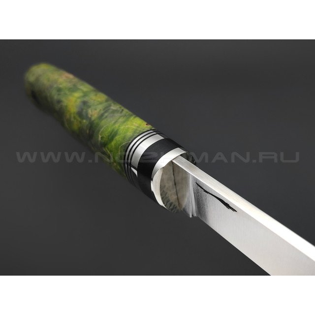 Волчий Век нож Слон сталь CPM S125V WA, рукоять стабилизированный березовый кап