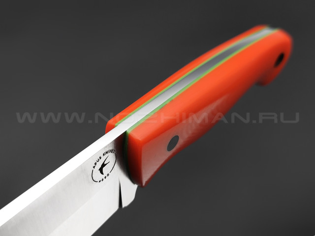 Apus Knives нож Wild сталь N690 satin, рукоять G10 orange
