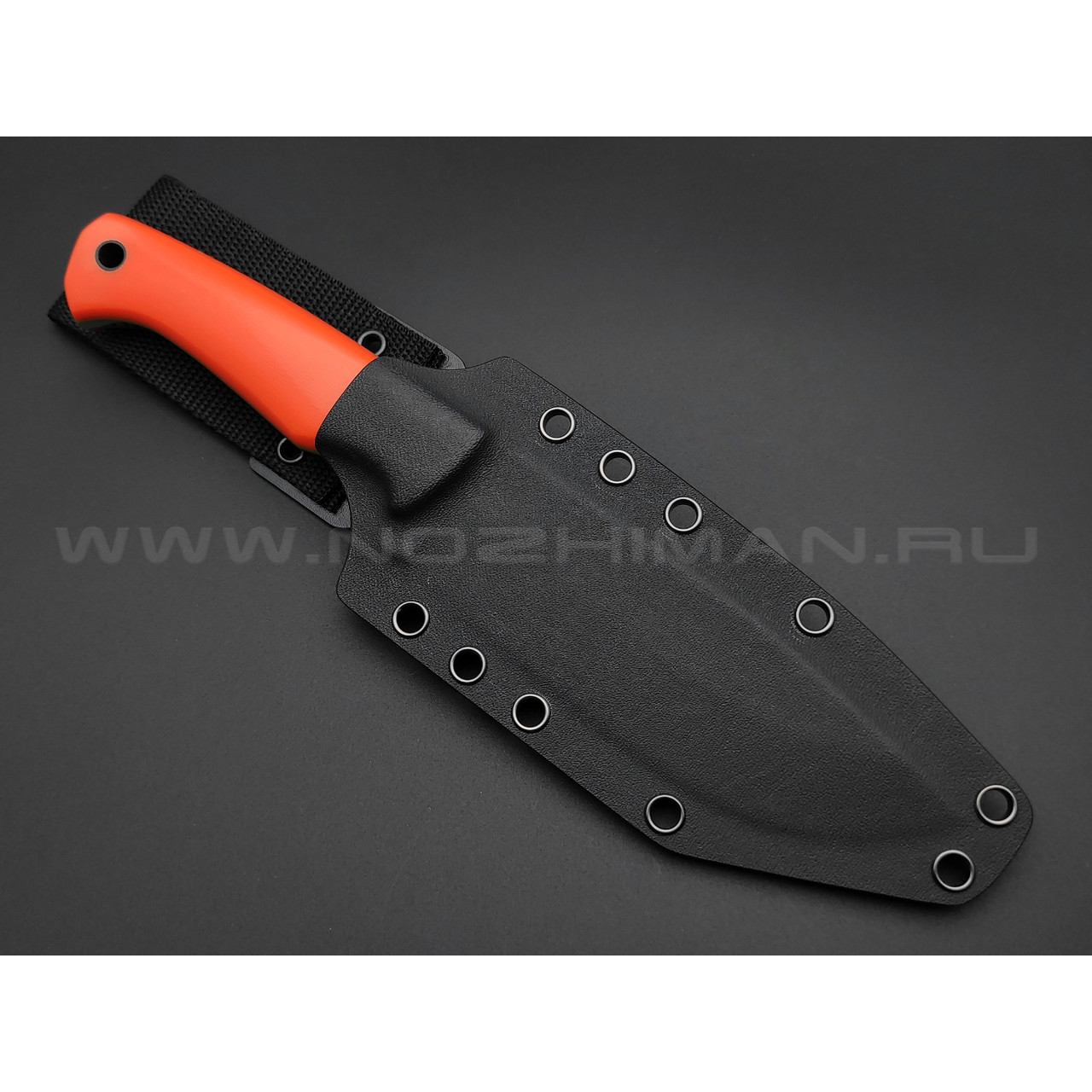 Апус нож Wild сталь N690 satin, рукоять G10 orange