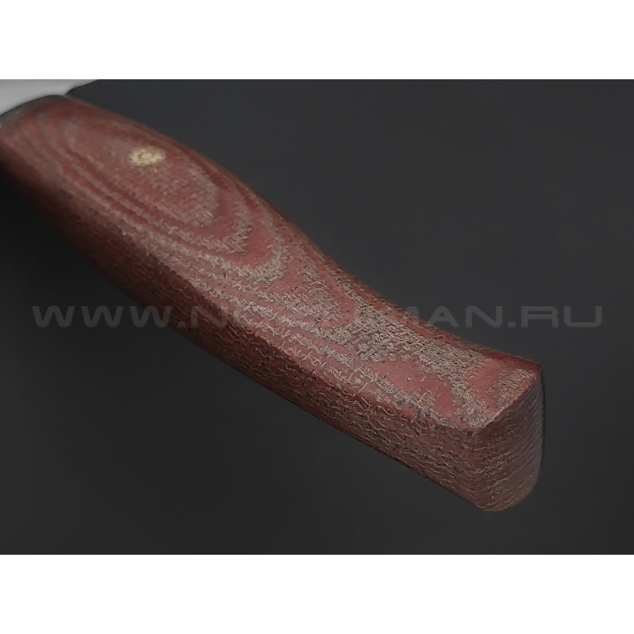 Набор кухонных ножей "НЛВ71" сталь N690, рукоять микарта, мокумэ-гане (Кузница Васильева)