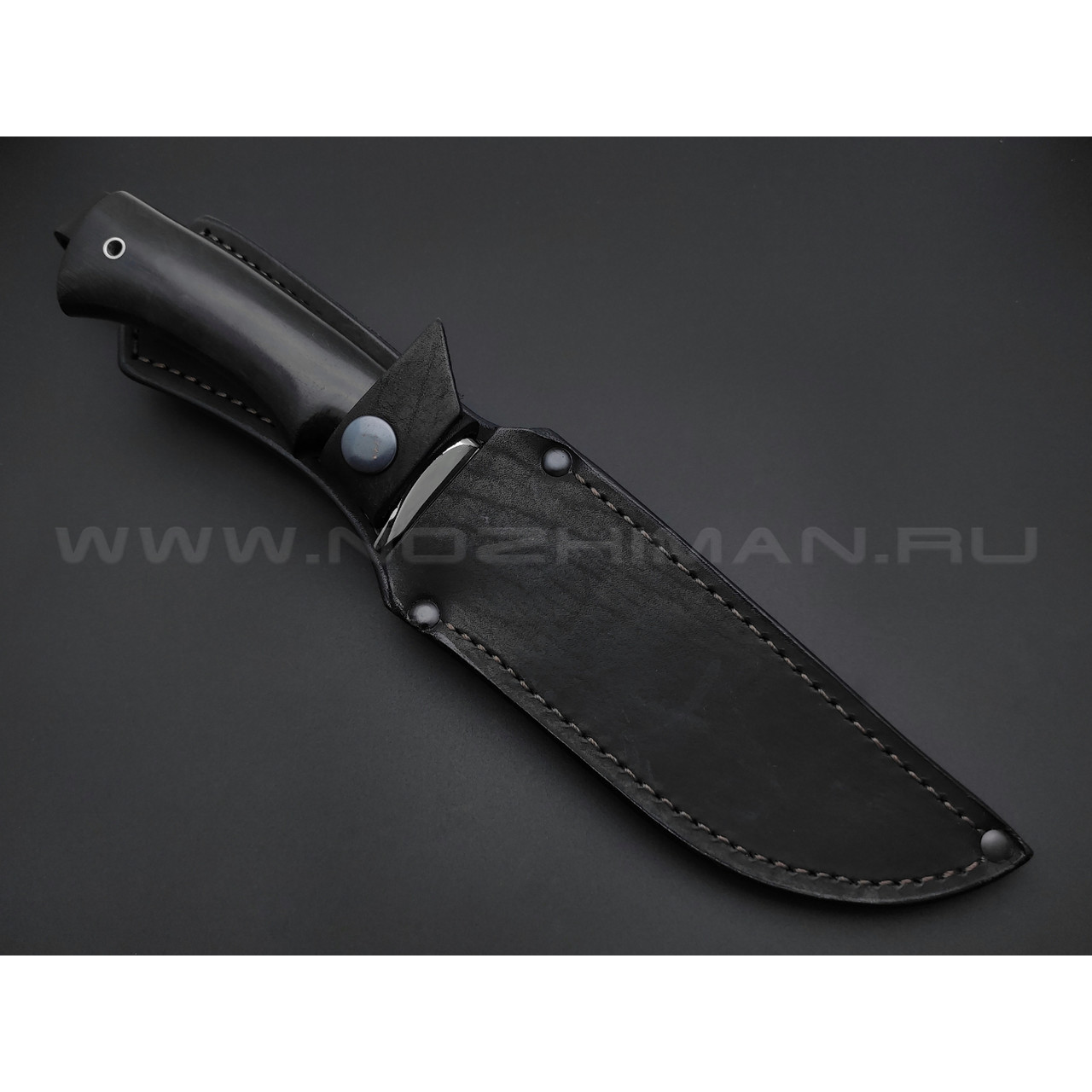 Нож "Ирбис-2" сталь 95Х18, рукоять дерево граб, мельхиор (Фурсач А. А.)