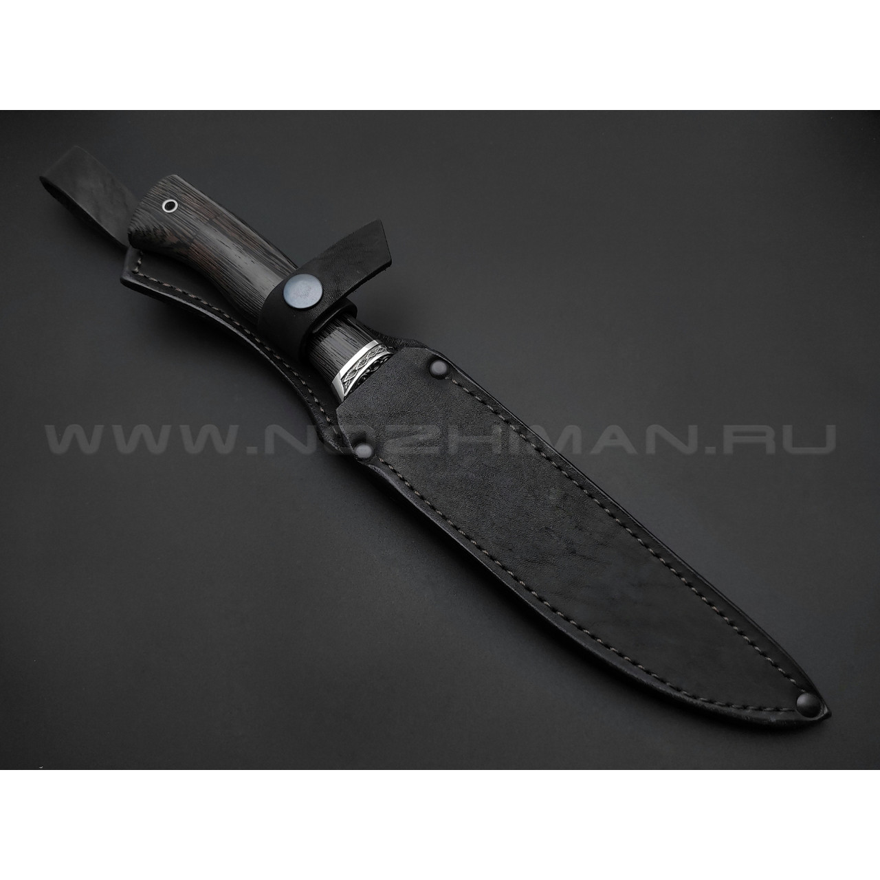 Нож "Шерхан" сталь 95Х18, рукоять дерево венге, мельхиор (Фурсач А. А.)