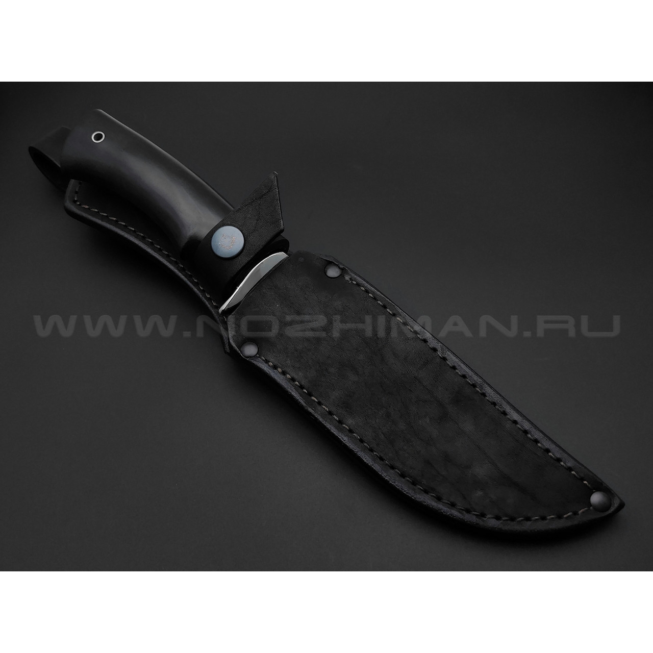 Нож "Ирбис" сталь 95Х18, рукоять дерево граб, мельхиор (Фурсач А. А.)