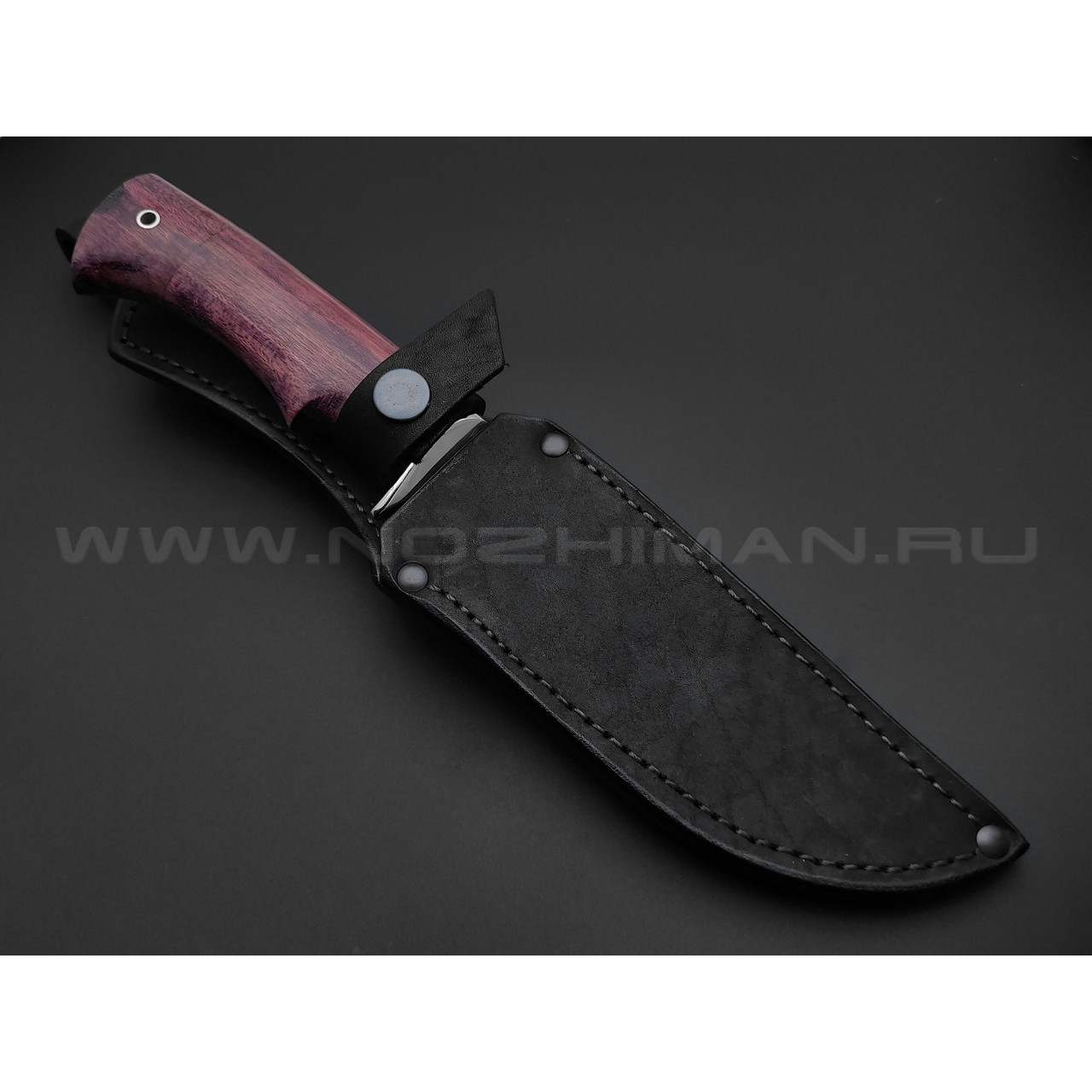 Нож "Газель" сталь 95Х18, рукоять дерево амарант, мельхиор (Фурсач А. А.)
