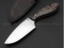 Нож "Боровик" сталь N690, рукоять стабилизированное дерево (Товарищество Завьялова)