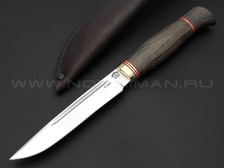 Нож "Финский" сталь K-340, рукоять морёный дуб (Товарищество Завьялова)