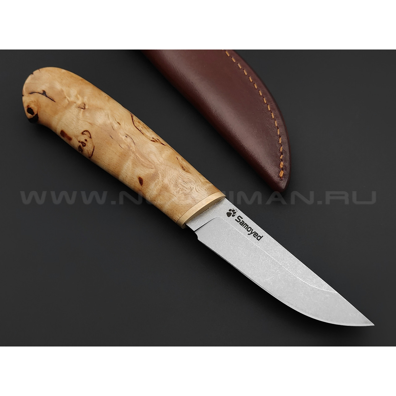 Brutalica нож Samoyed 2.0 сталь 95Х18 рукоять карельская берёза