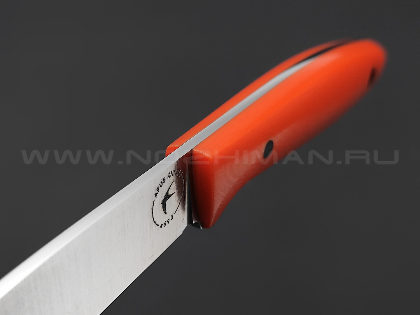 Apus Knives нож Toothpick сталь N690, рукоять G10 orange