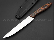 Apus Knives нож Paring Long сталь N690, рукоять G10 black & orange