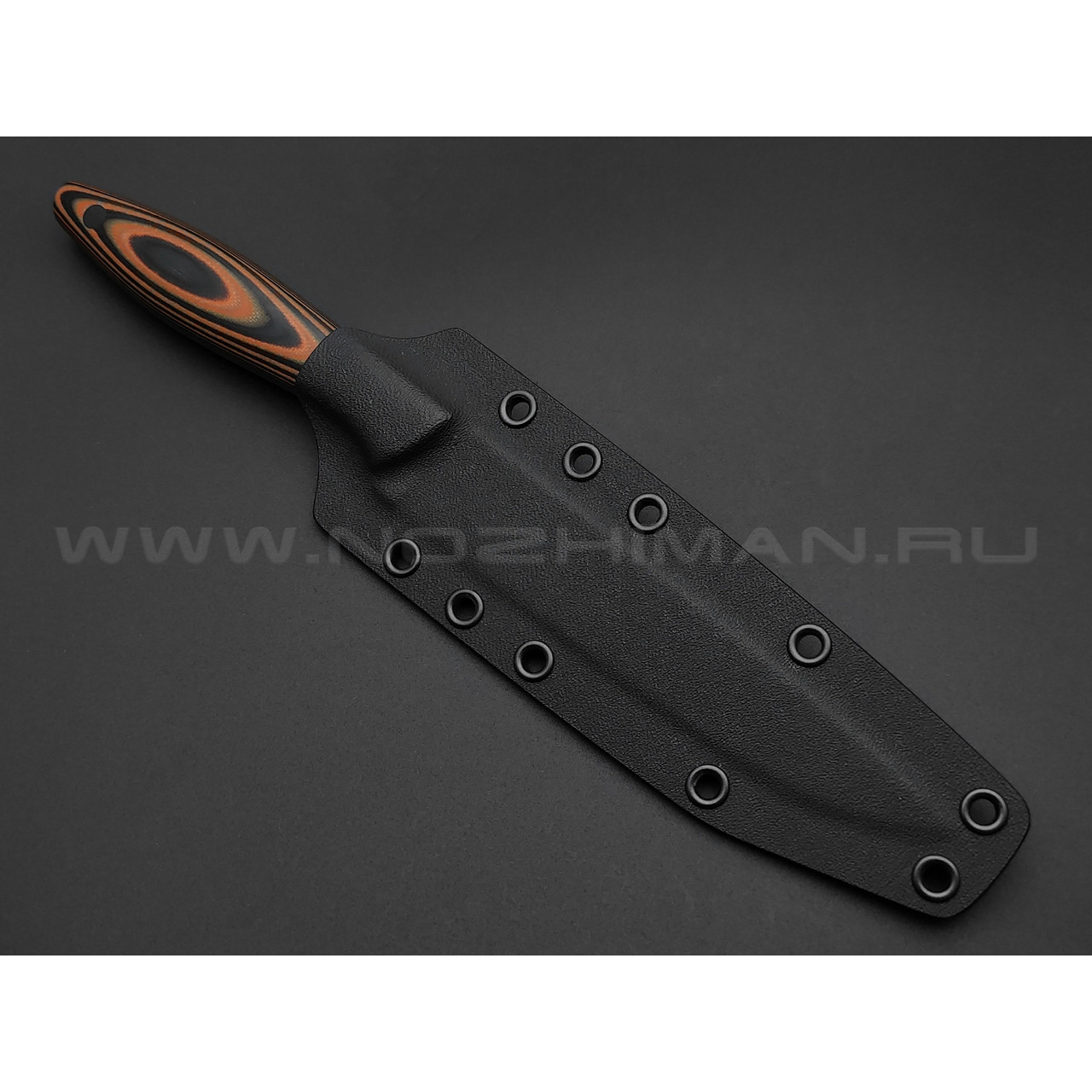 Апус нож Paring Long сталь N690, рукоять G10 black & orange