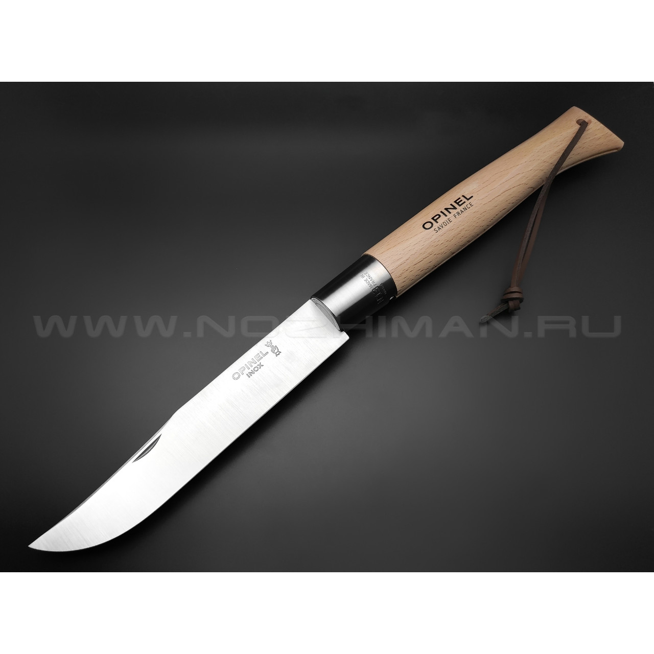 Нож Opinel №13 Inox 122136 сталь Sandvik 12C27, рукоять бук