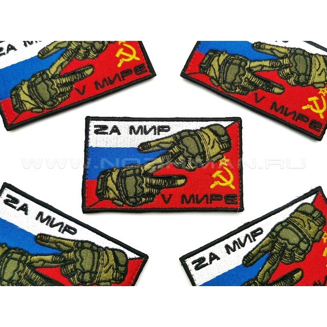 Патч П-270 "Zа мир V мире" флаги